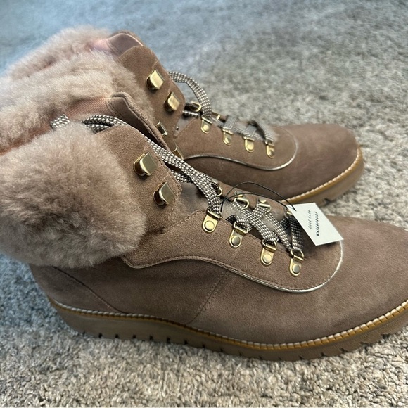 COLE HAAN ZeroGrand Explore Upstate Waterproof
Shearling Hiking Boot 10 brown - Picture 8 of 11